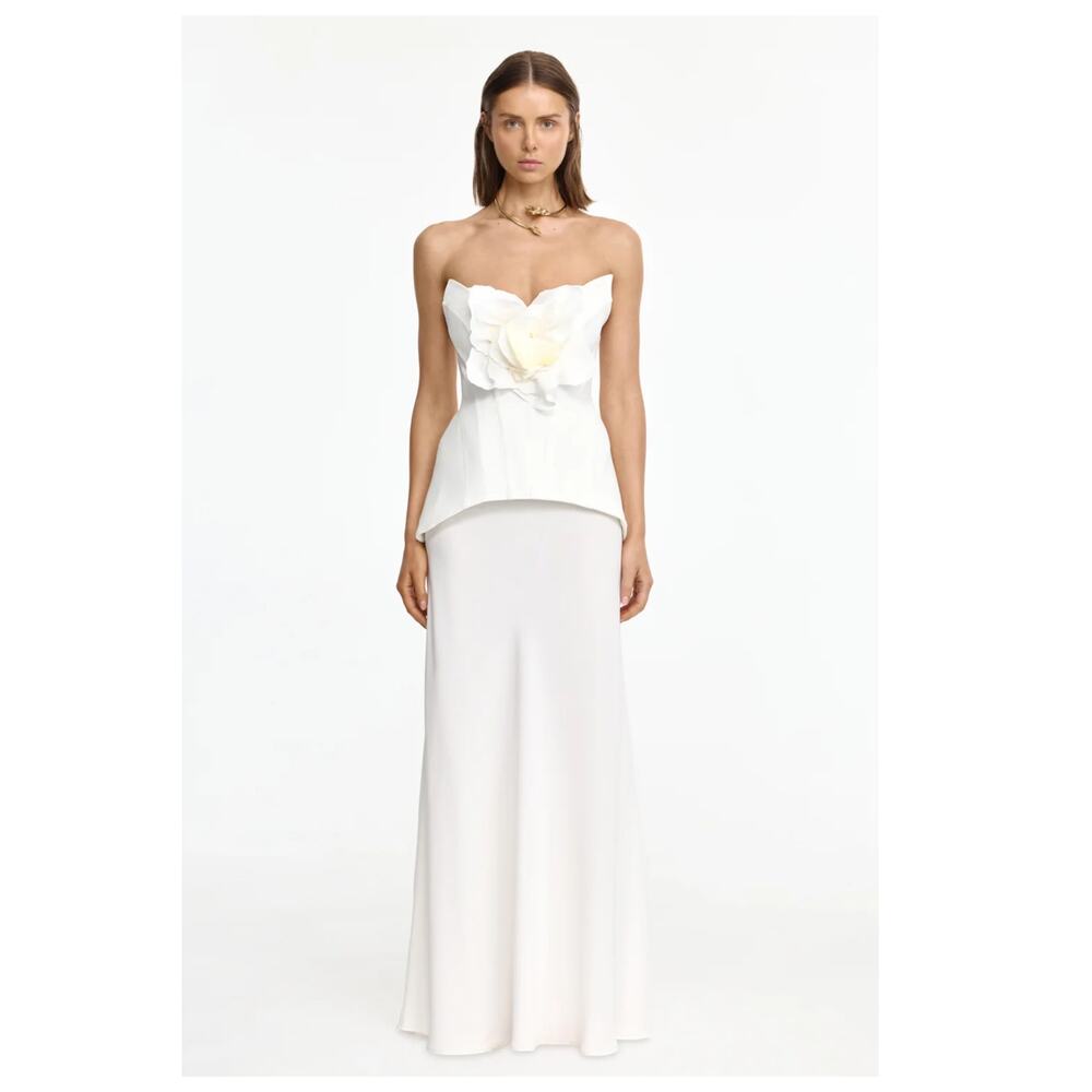 NEW Acler Bankson Floral Appliqué Gown Size US/12